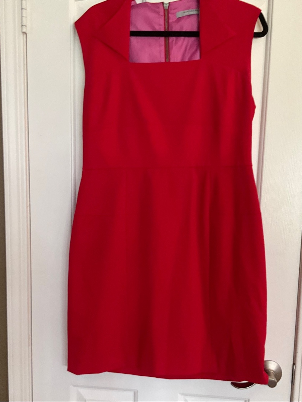 Marc New York Classic Red Sleeveless Sheath Dress